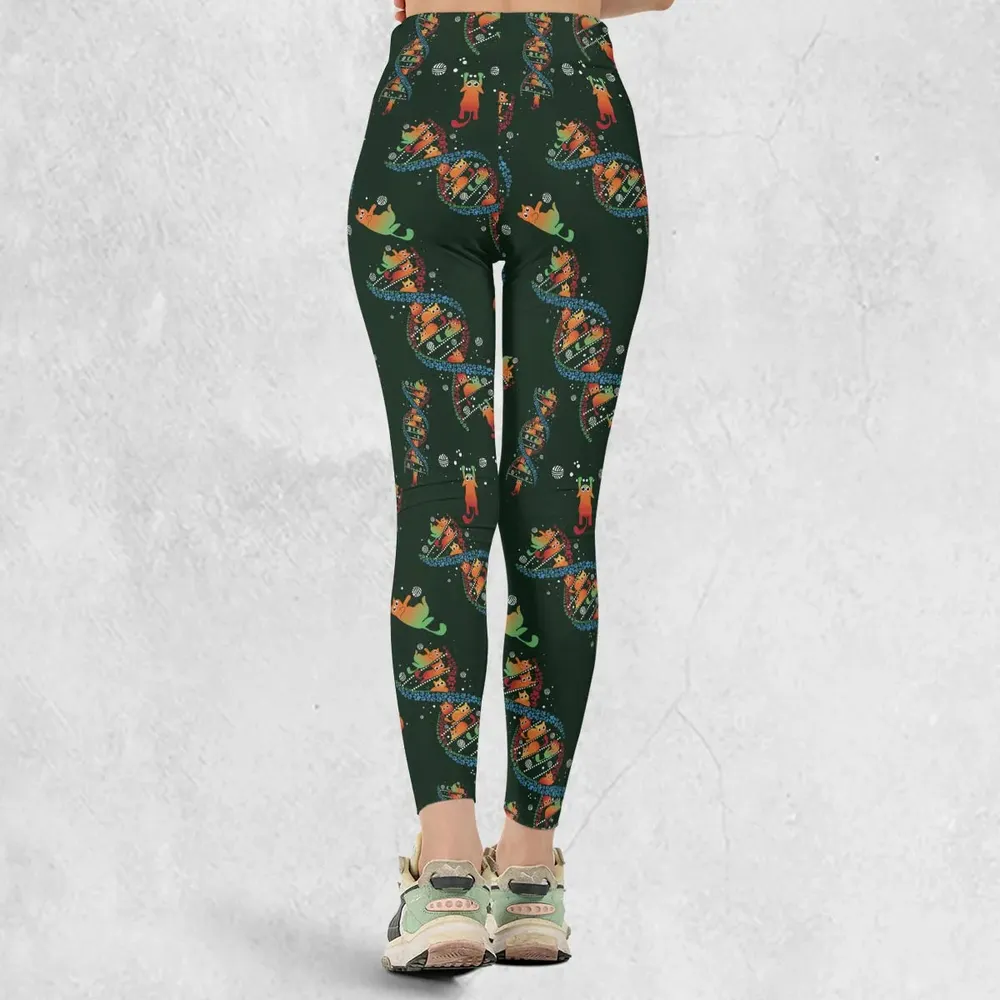Cat Kitten DNA Pattern Legging - 3