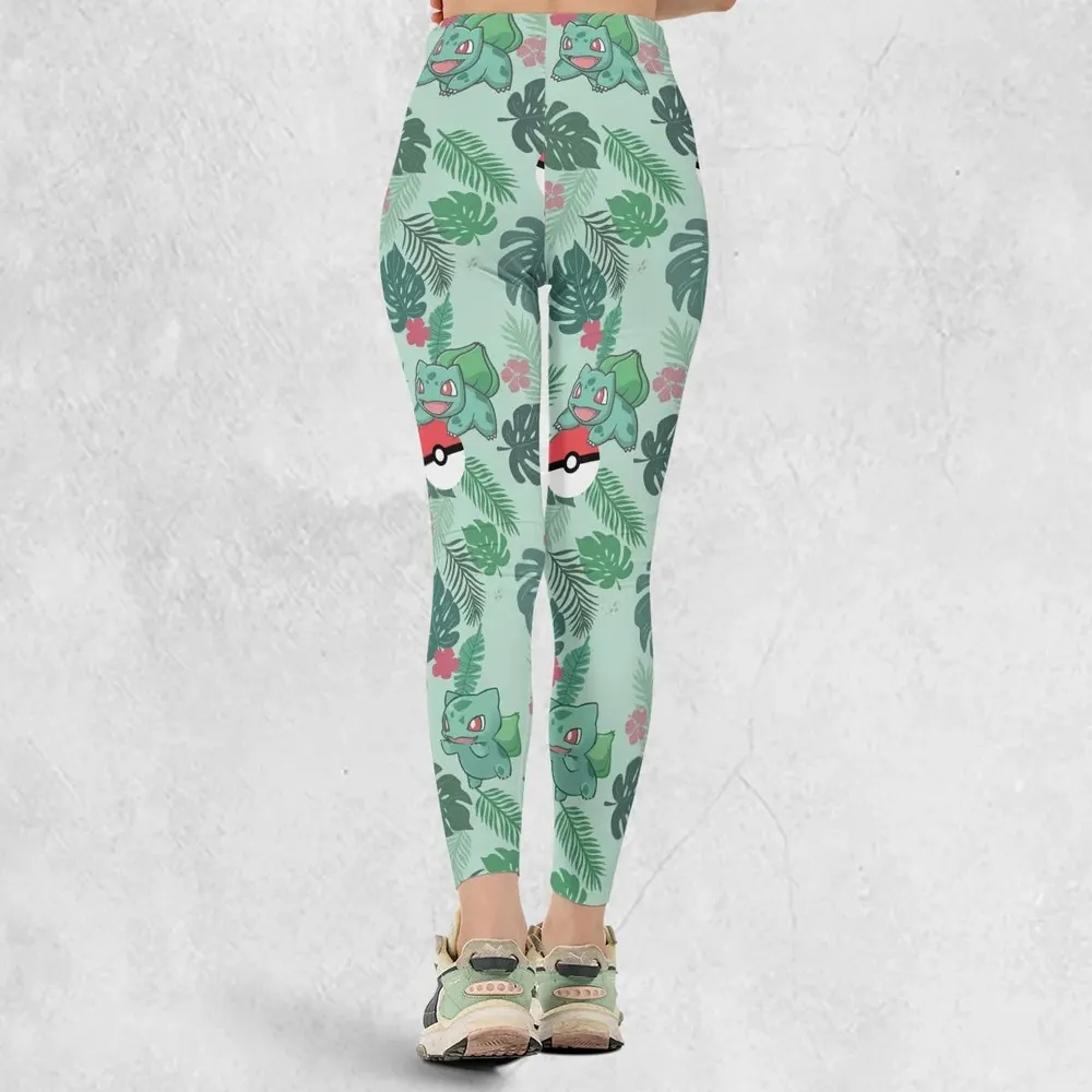 Bulbasaur Pokemon Pattern Legging - 3