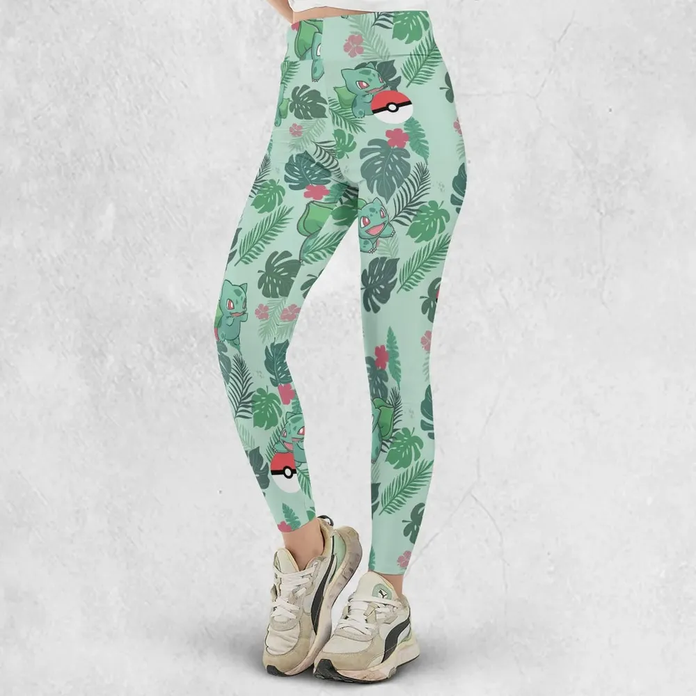 Bulbasaur Pokemon Pattern Legging - 2