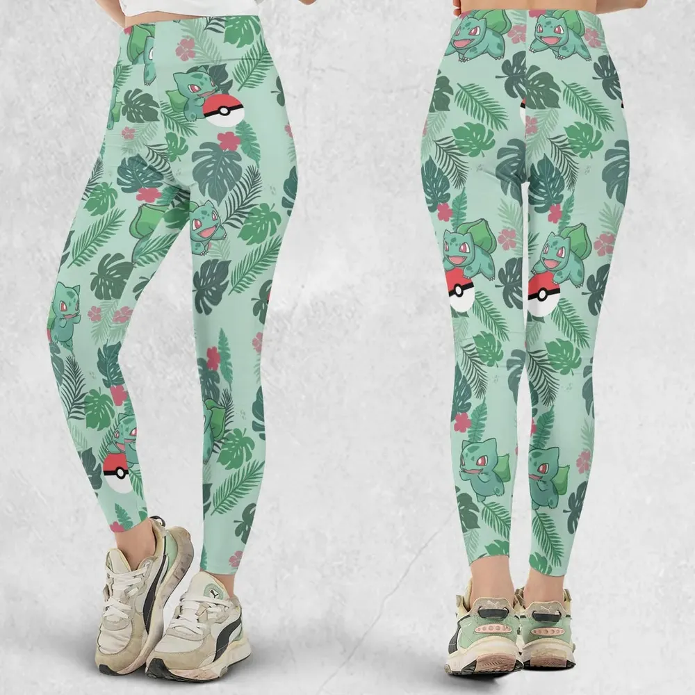 Bulbasaur Pokemon Pattern Legging - 1