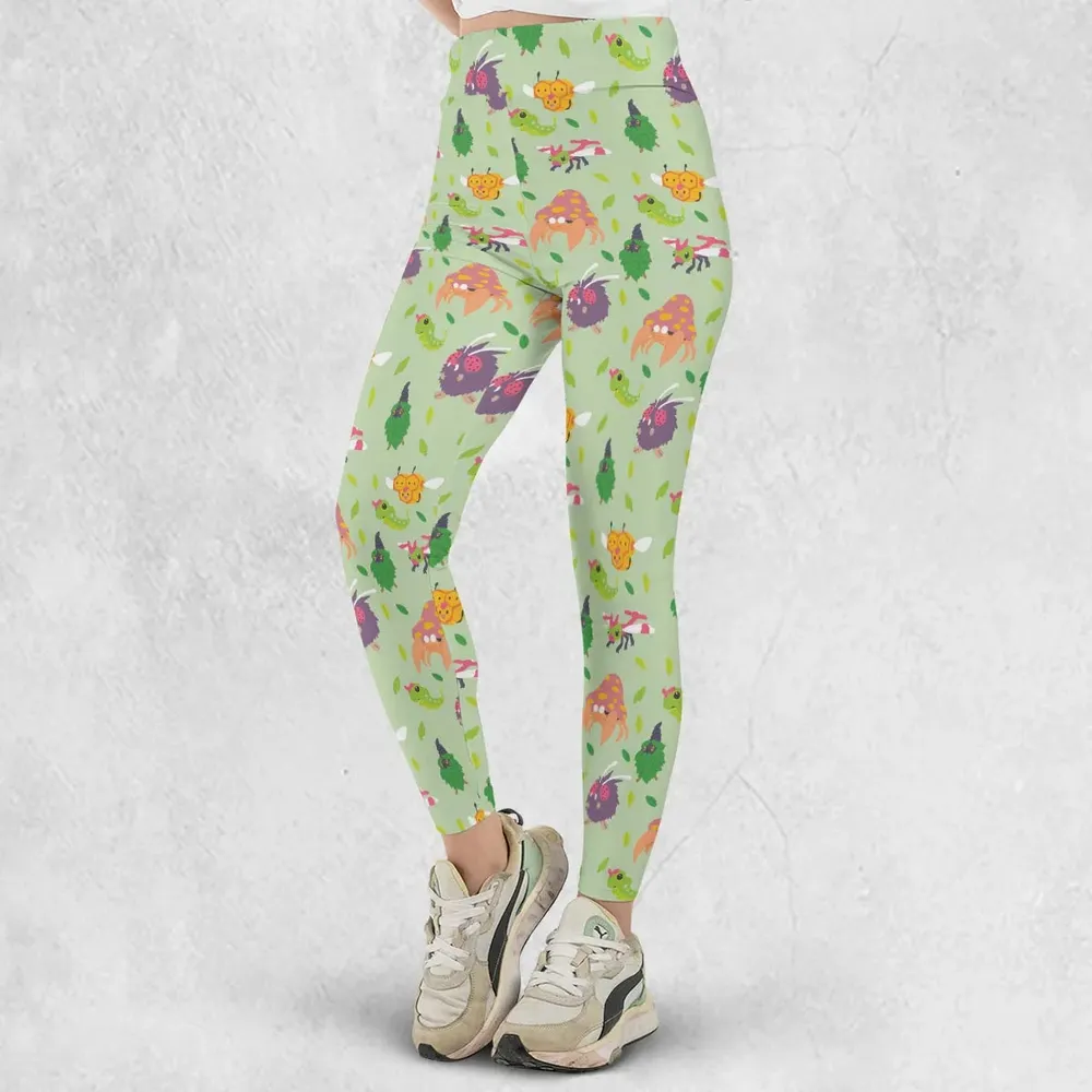Bug Type Pokemon Pattern Legging - 2