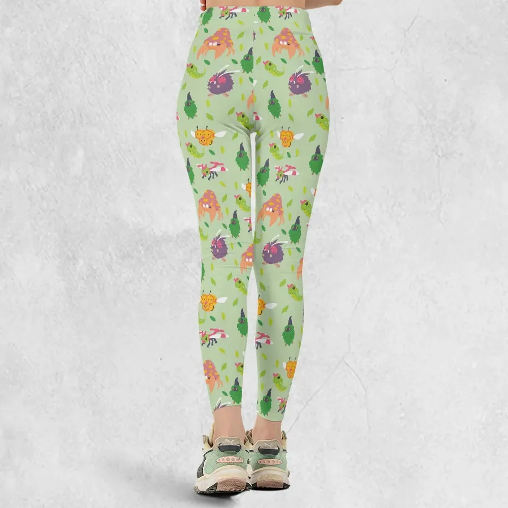 Bug Type Pokemon Pattern Legging - 3