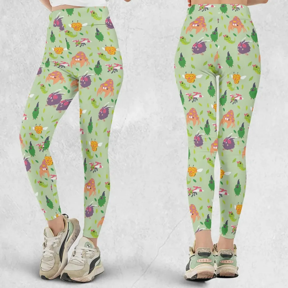 Bug Type Pokemon Pattern Legging - 1