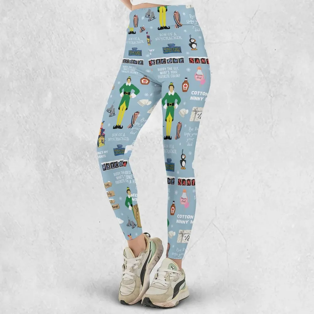 Buddy the ELF Quotes Christmas Legging - 2
