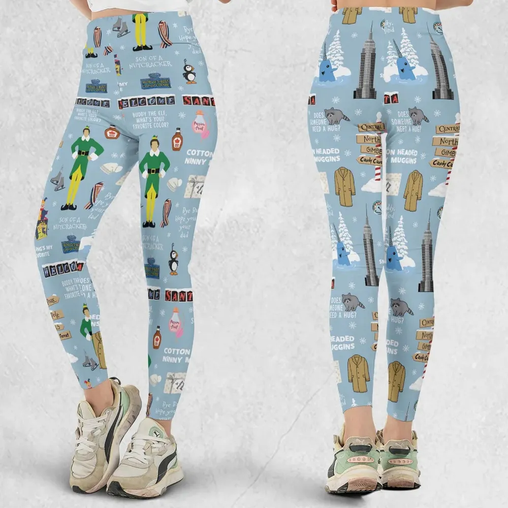 Buddy the ELF Quotes Christmas Legging - 1