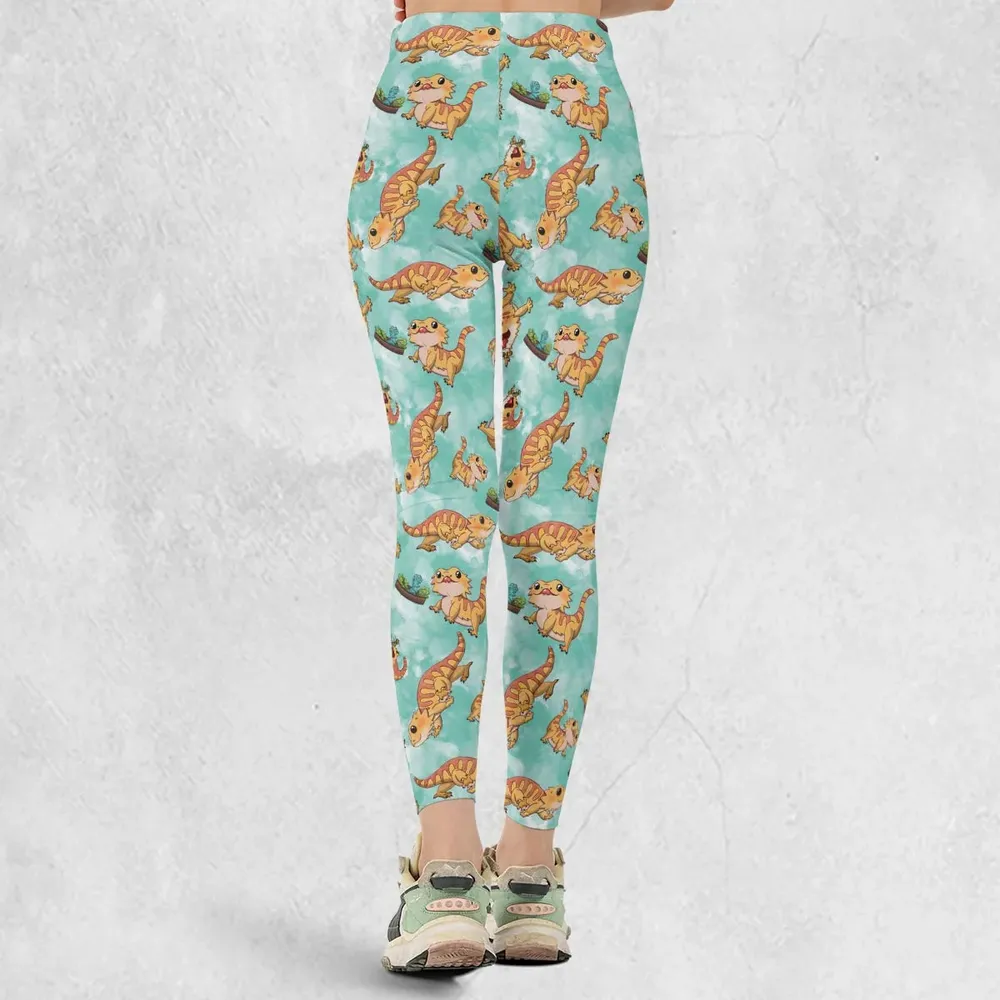 Bearded Dragon Pattern Legging - 3