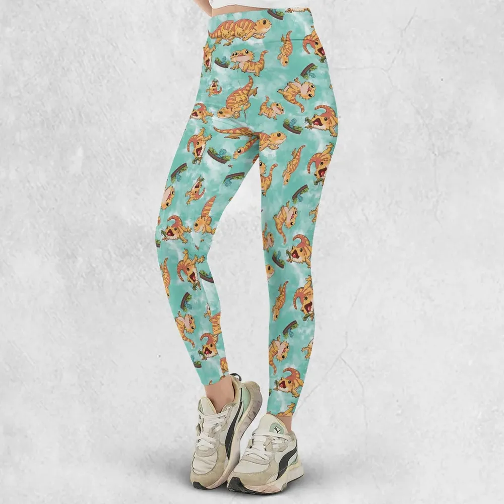 Bearded Dragon Pattern Legging - 2