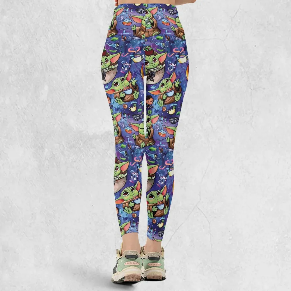 Baby Yoda In the Galaxy Legging - 3
