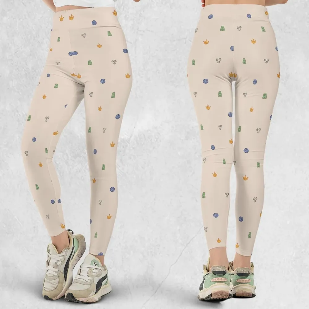 Avatar The Last Airbender Four Elements Pattern Legging - 1