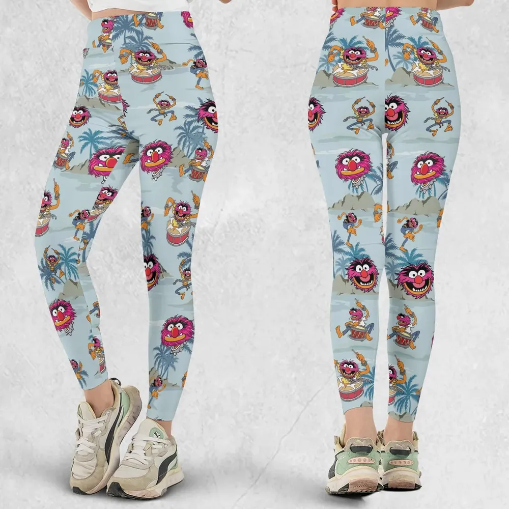 Animal The Muppet Show Drum Tropical Legging - 1