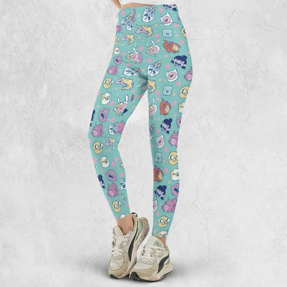 Adventure Time Floral Pattern Legging - 2