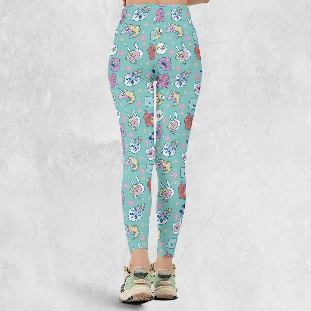 Adventure Time Floral Pattern Legging - 3