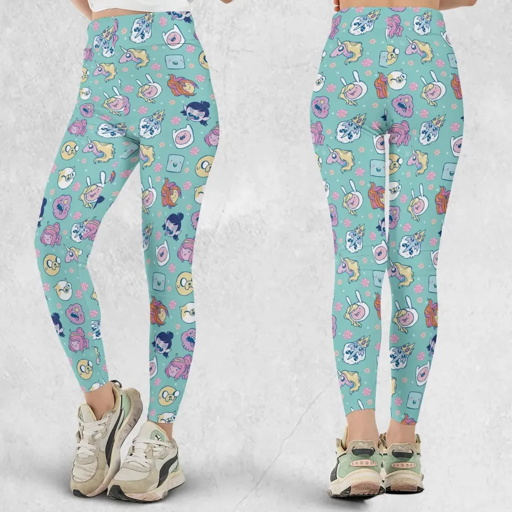 Adventure Time Floral Pattern Legging - 1