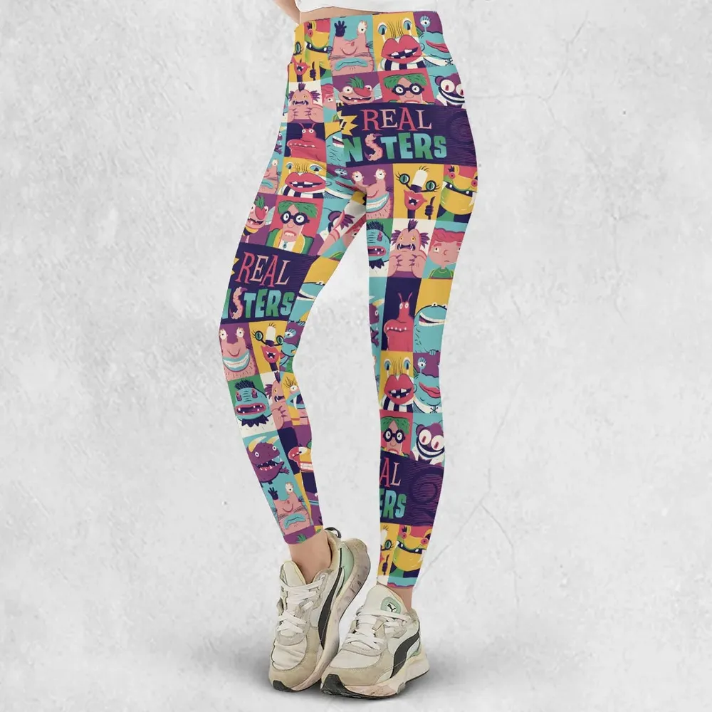 Aaahh!!! Real Monsters Characters Pattern Legging - 2