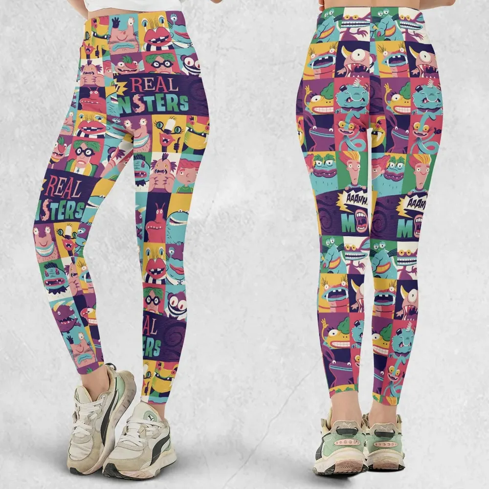 Aaahh!!! Real Monsters Characters Pattern Legging - 1