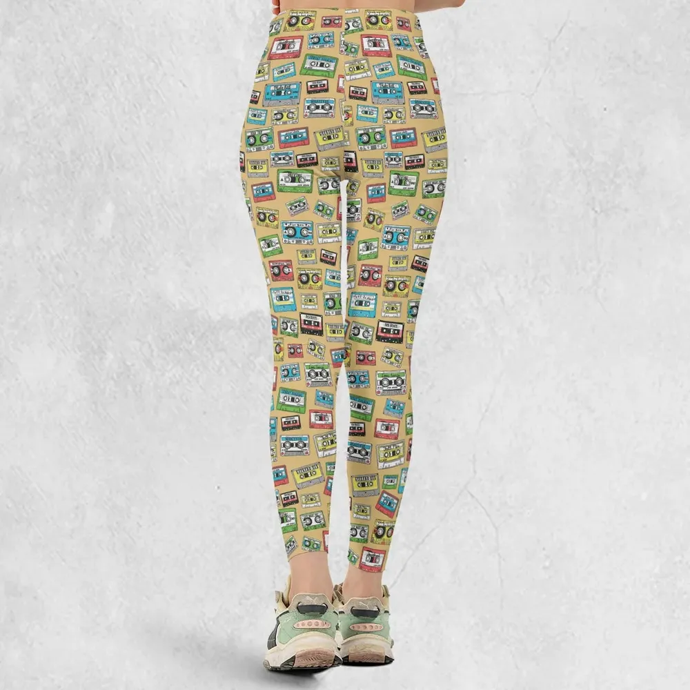 80s Playlist Pattern Legging - 3