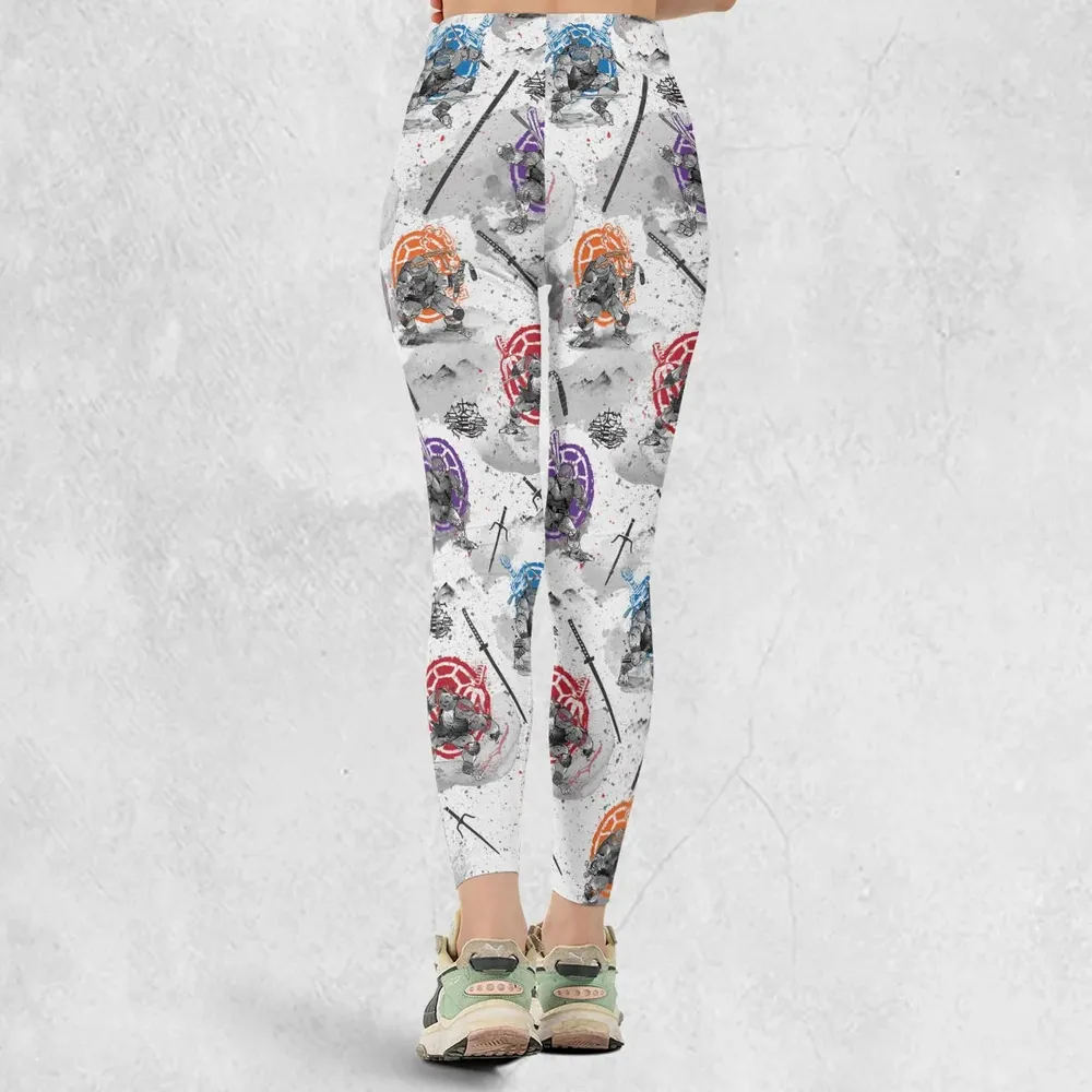 TMNT Characters Sumi-E Pattern Legging - 3