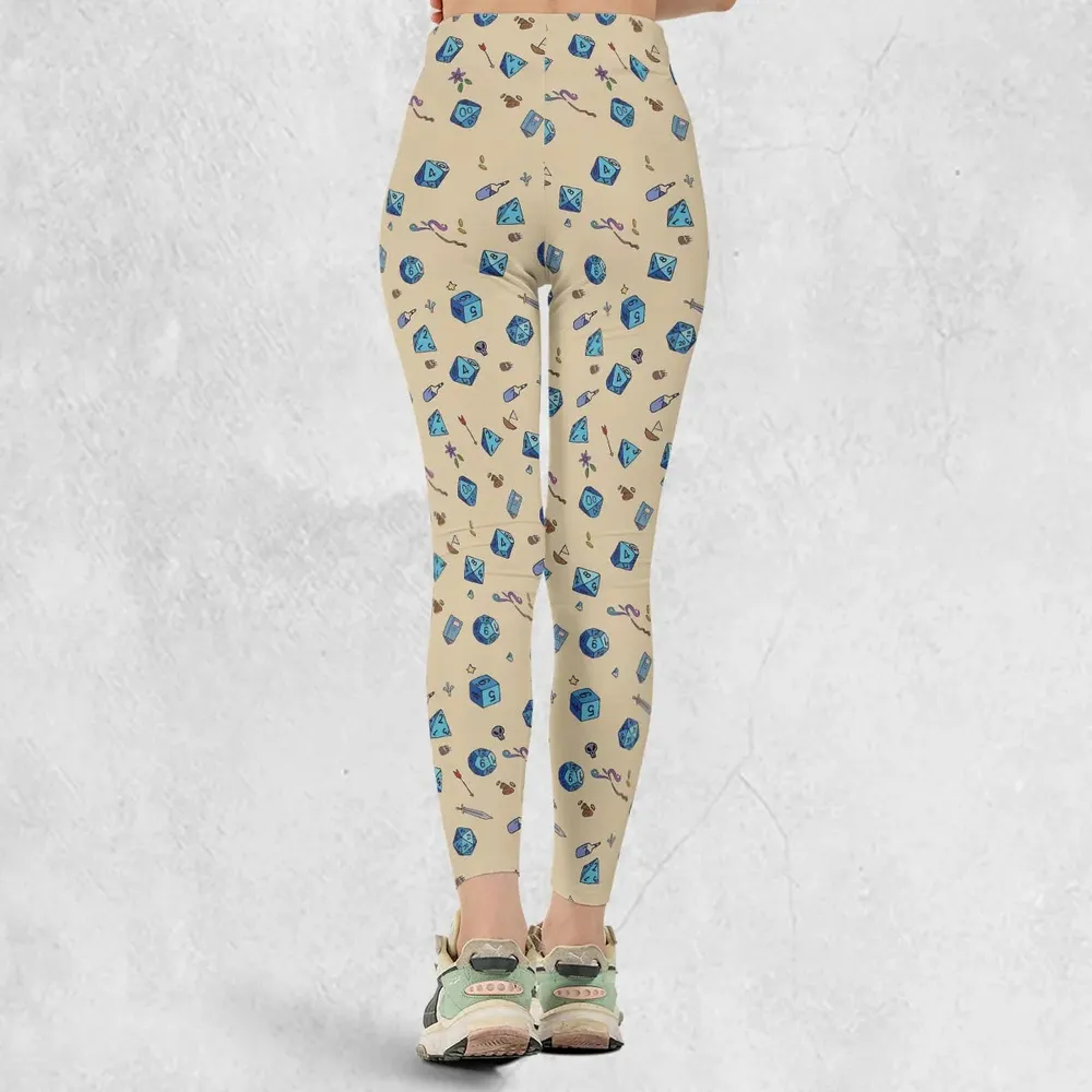 RPG DND Dices Pattern Legging - 3