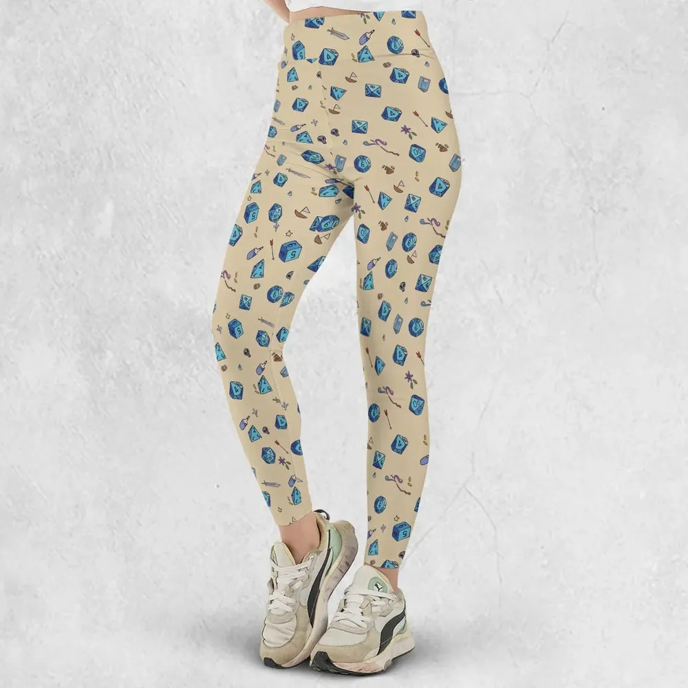 RPG DND Dices Pattern Legging - 2