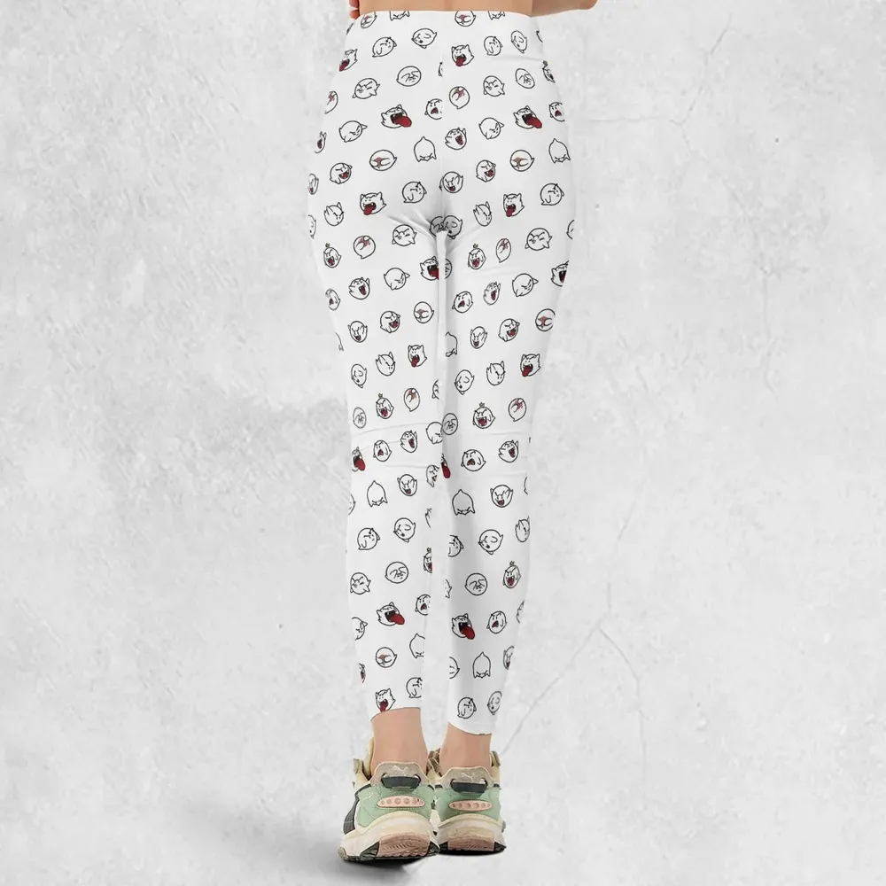 Super Mario Boo Pattern Legging - 3