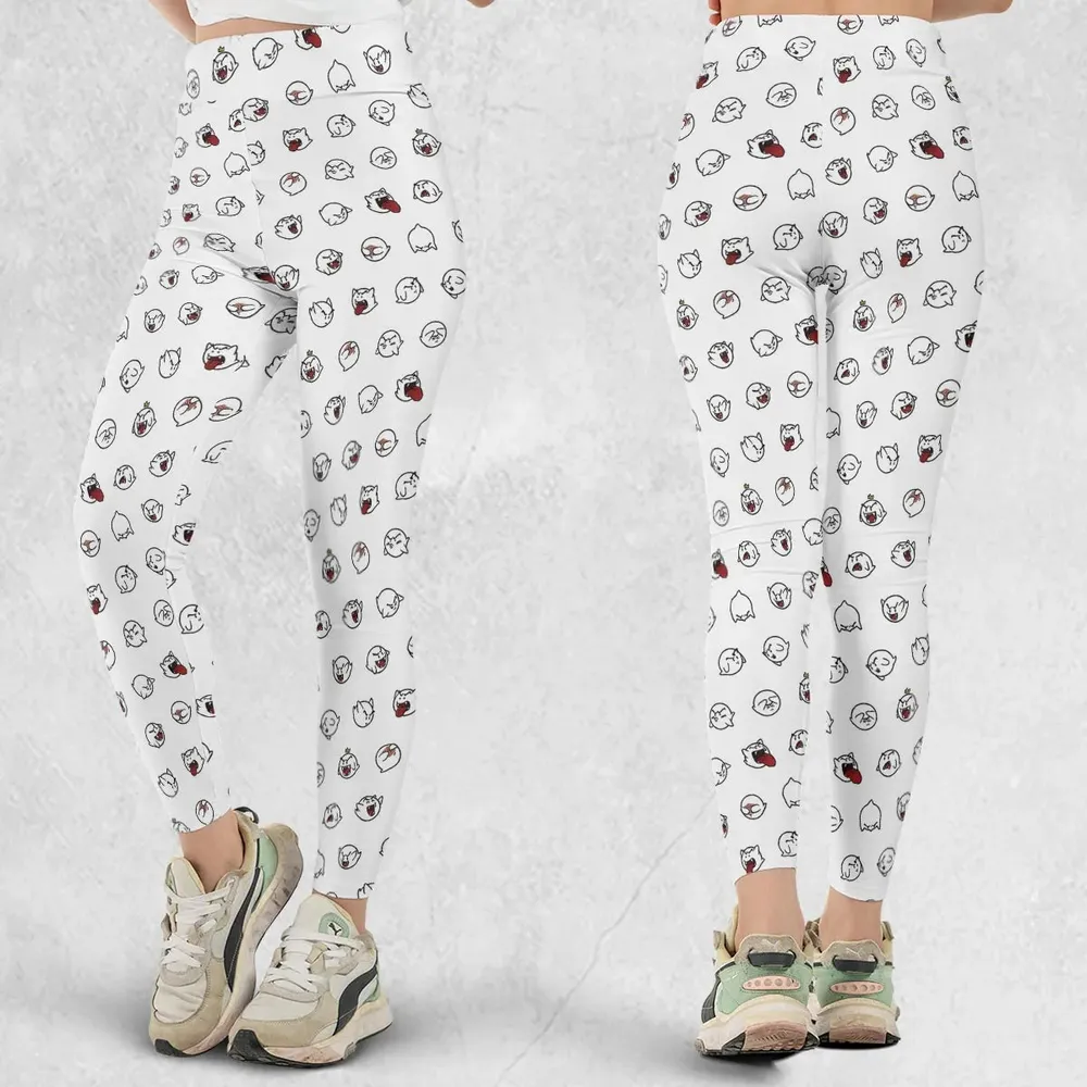 Super Mario Boo Pattern Legging - 1