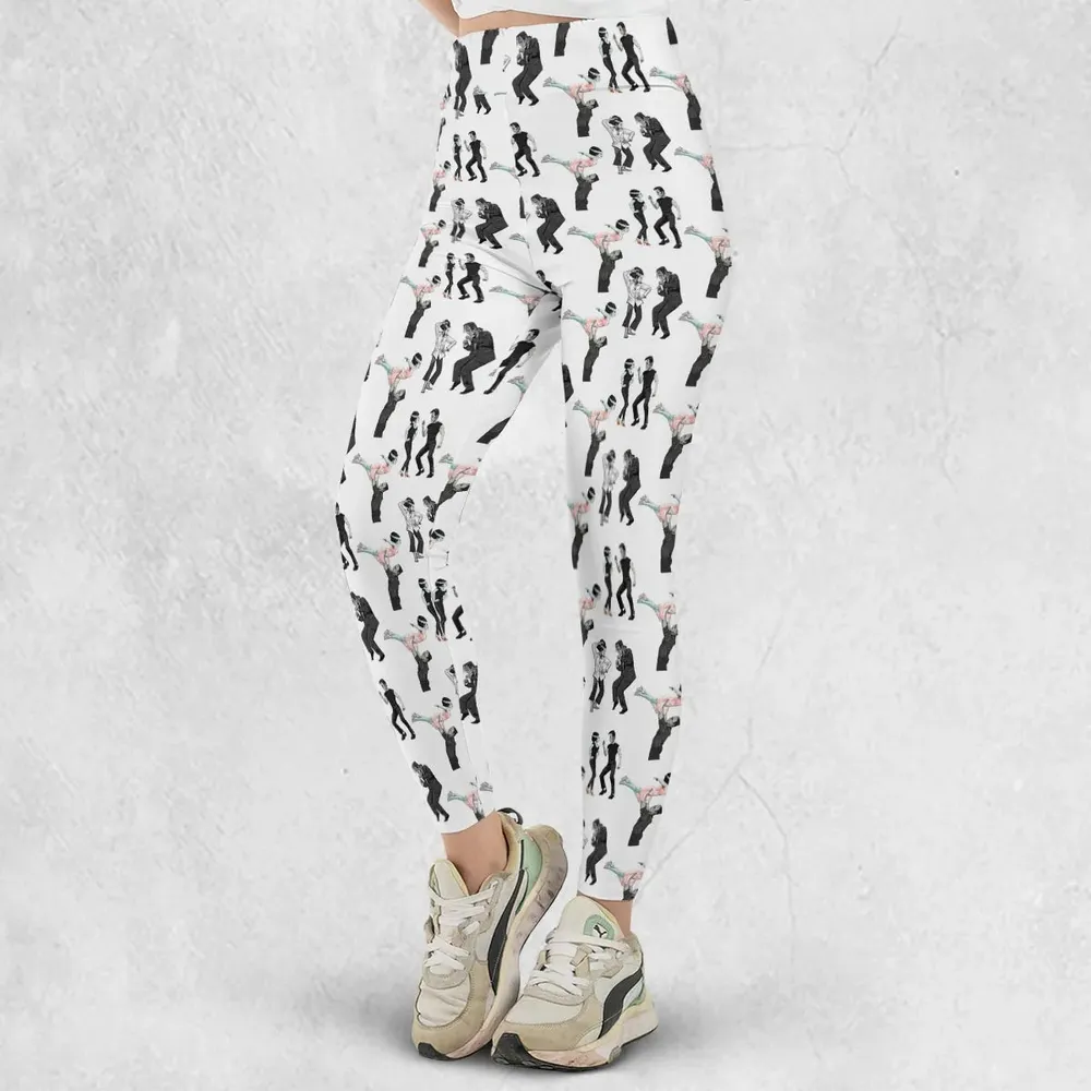 Frankenstein And Bride Dance Movies Dance Scene Mashup Legging - 2