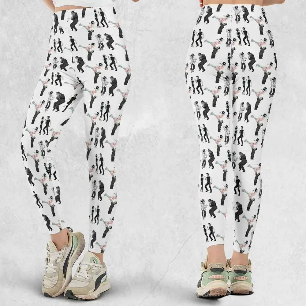 Frankenstein And Bride Dance Movies Dance Scene Mashup Legging - 1