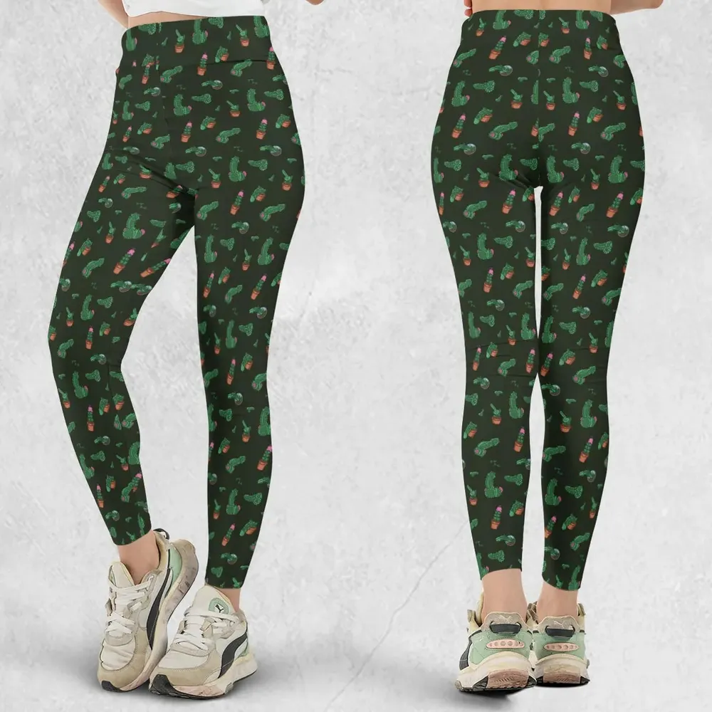 Funny Plants Pattern Legging - 1