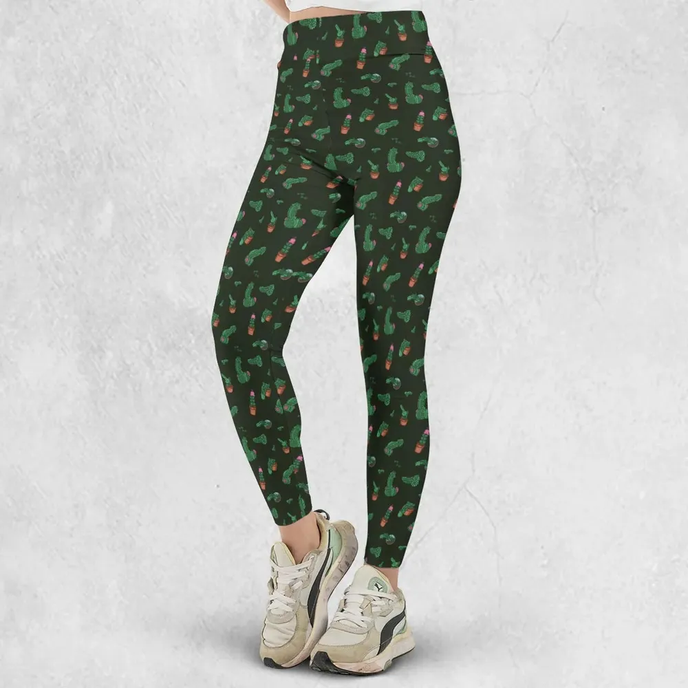Funny Plants Pattern Legging - 2