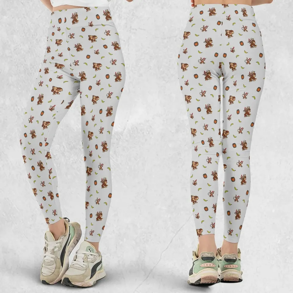 Nintendo Donkey Kong Characters Pattern Legging - 1