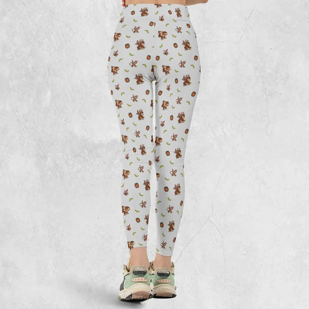 Nintendo Donkey Kong Characters Pattern Legging - 3