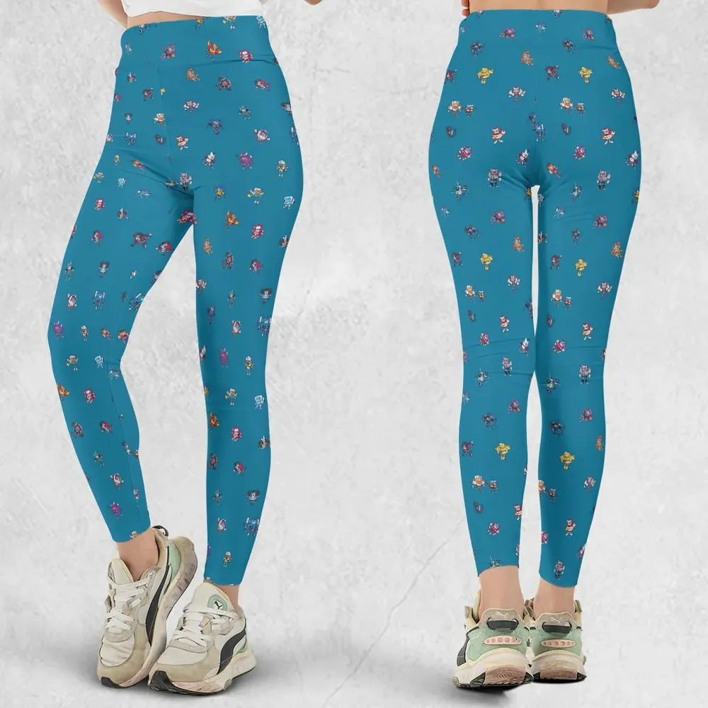 Funny Transformers Characters Pattern Legging - 1