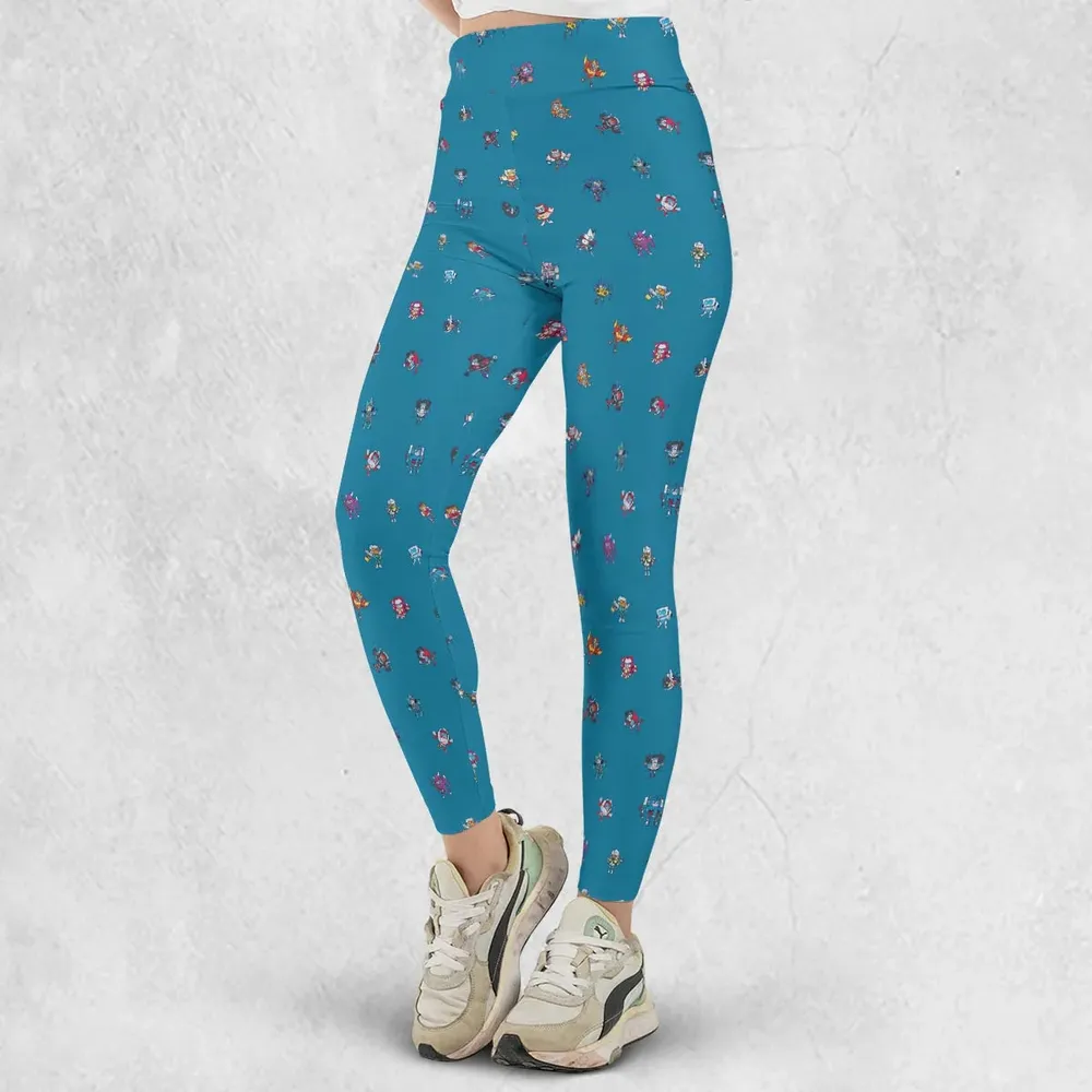 Funny Transformers Characters Pattern Legging - 2