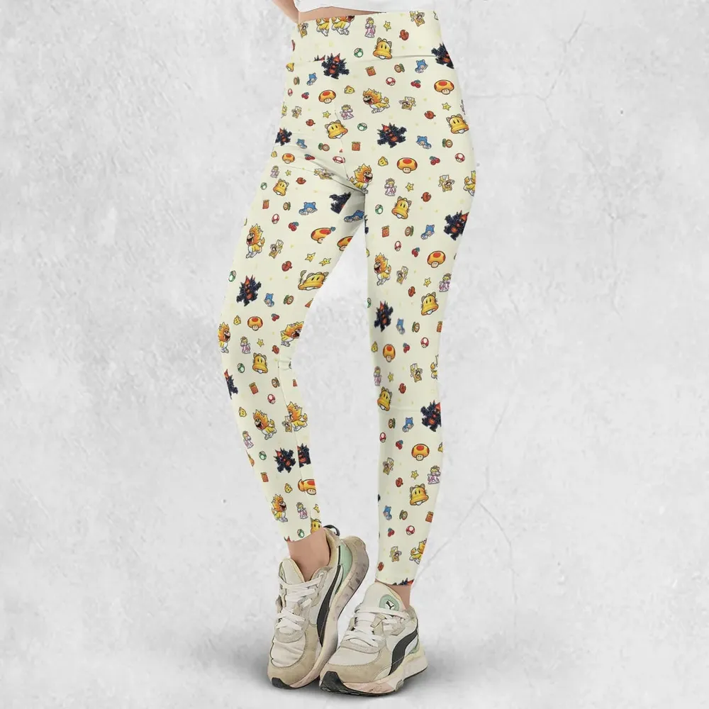Super Mario Characters Pattern Legging - 2