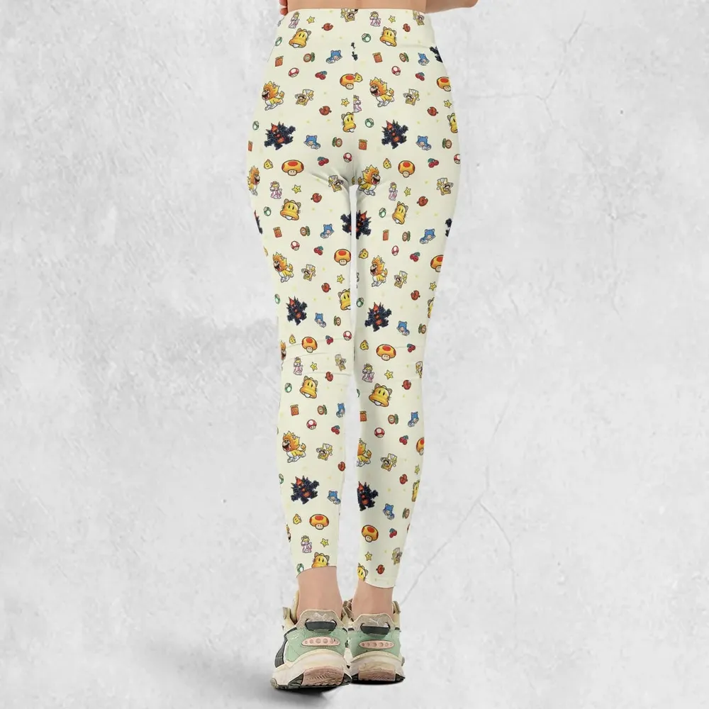 Super Mario Characters Pattern Legging - 3