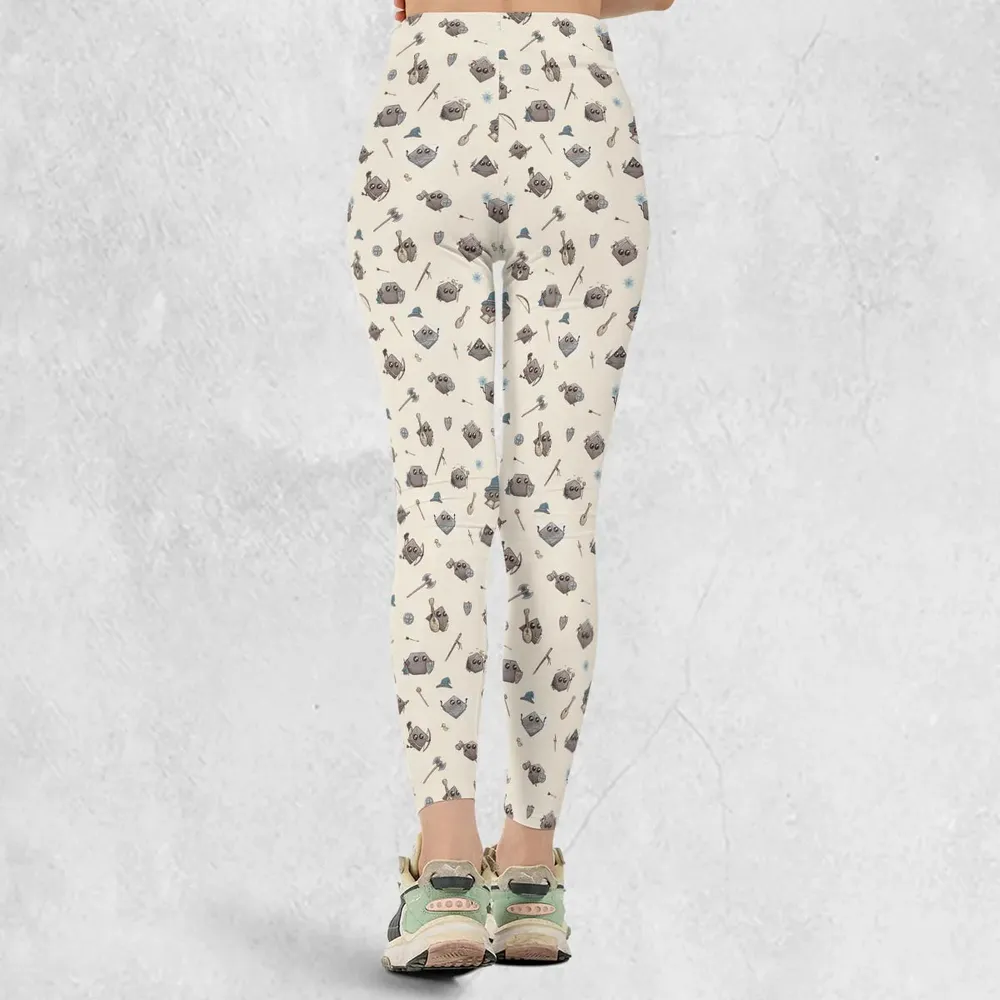 Kawaii Dices DnD Pattern Legging - 3