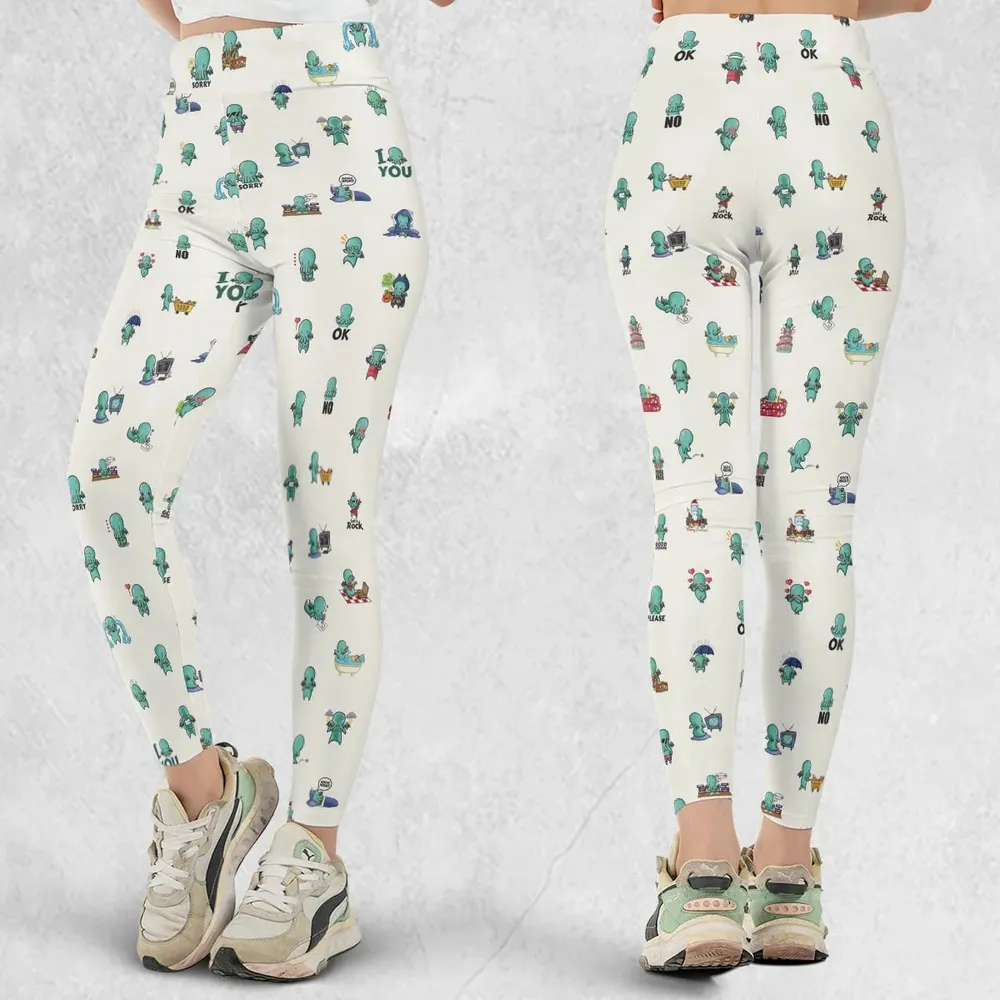Kawai Cthulhu Pattern Legging - 1