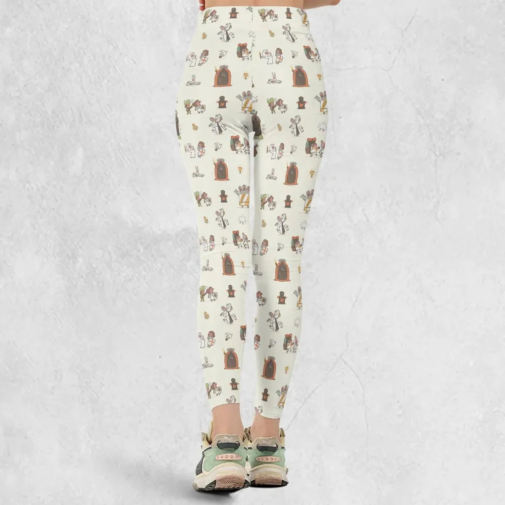 The Holy Grail Pattern Monty Python Button Down Legging - 3