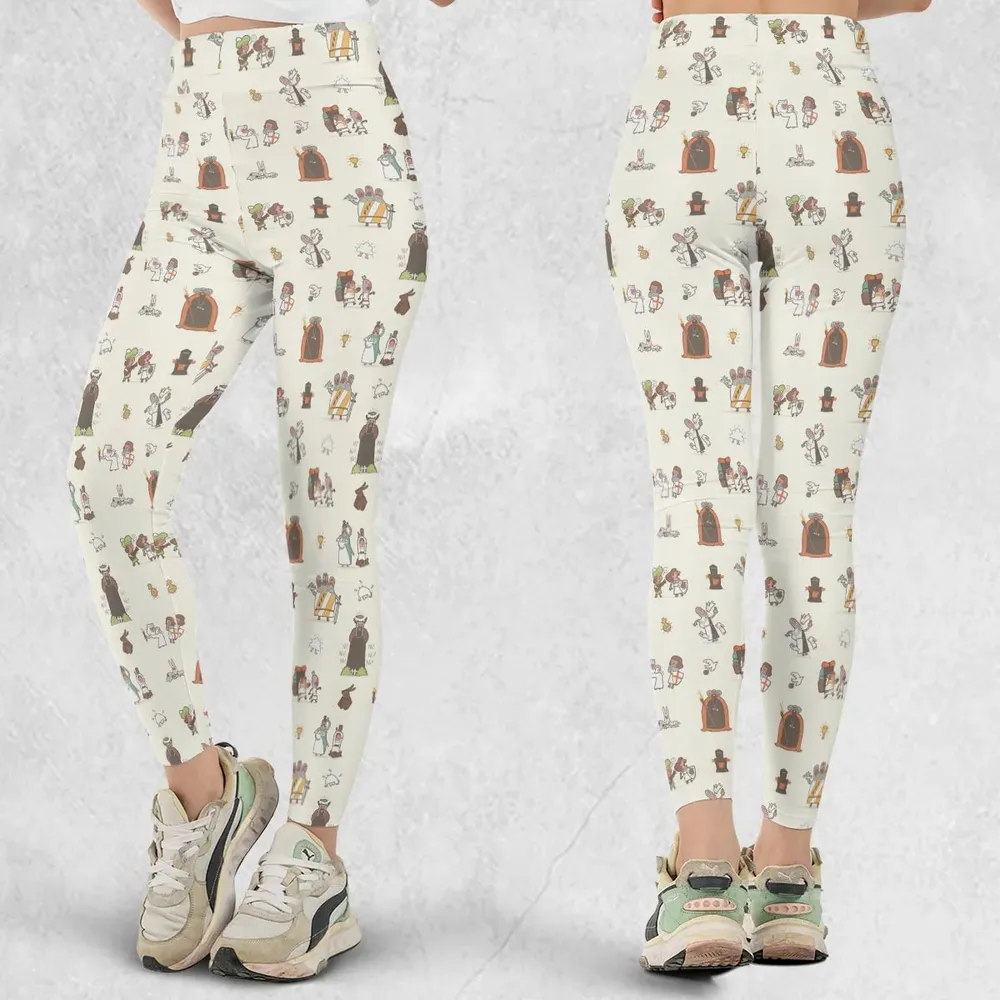 The Holy Grail Pattern Monty Python Button Down Legging - 1