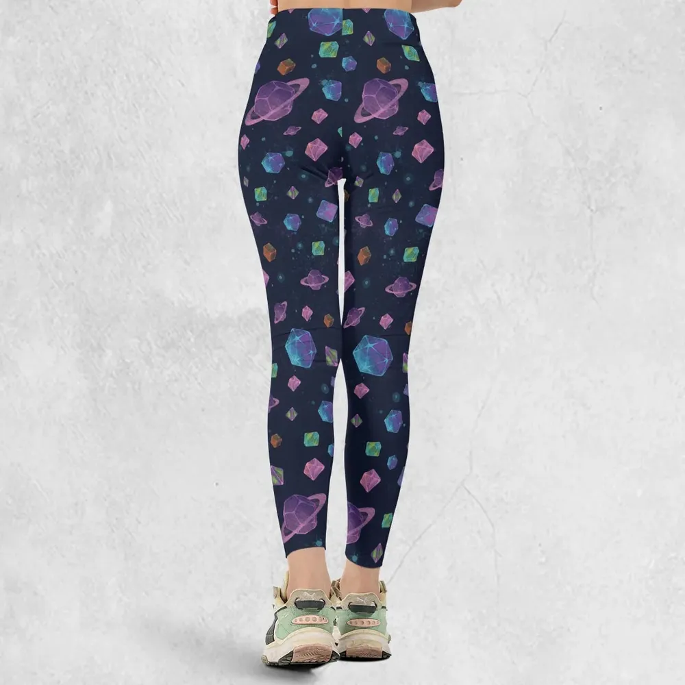 Galaxy Of Dices DnD Pattern Legging - 3