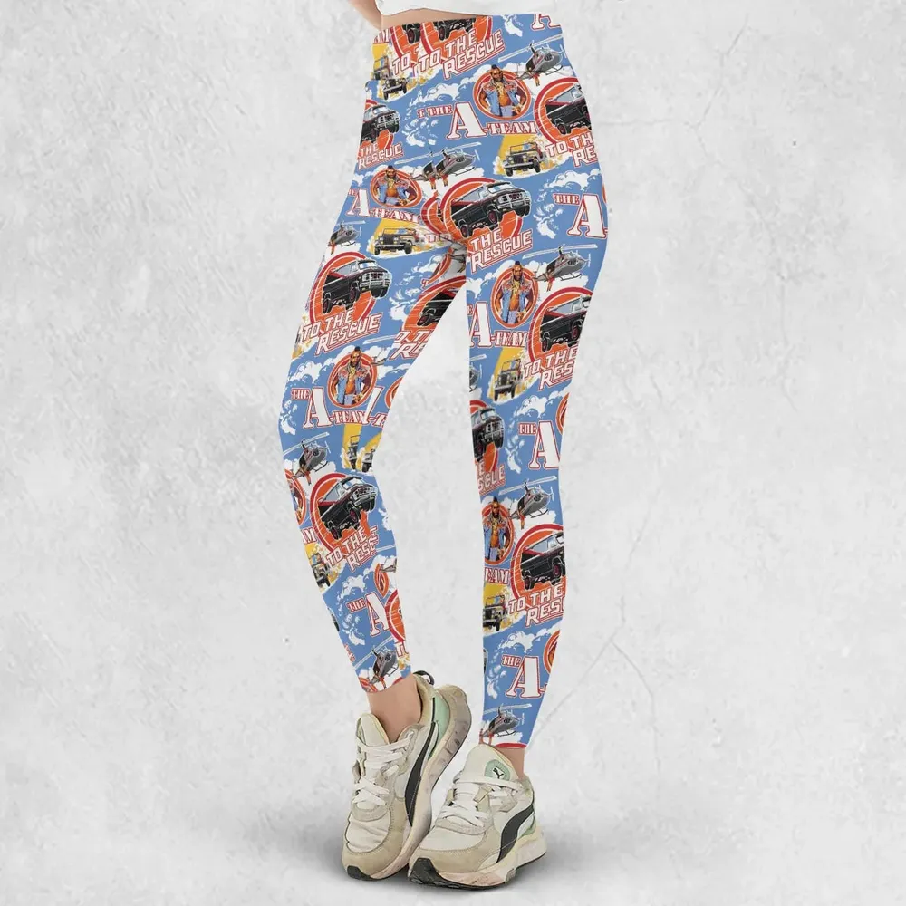 To The Rescue The A Team Pattern Legging - 2