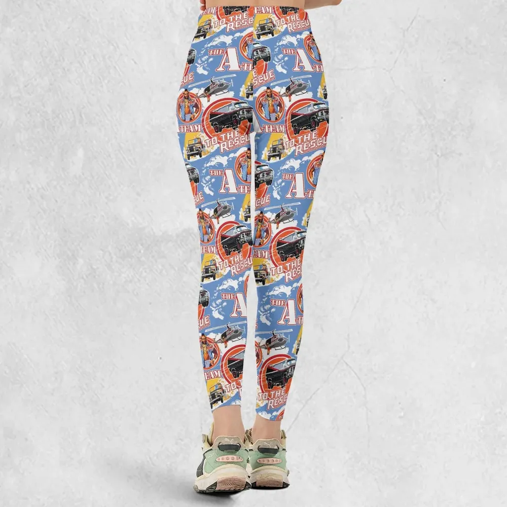 To The Rescue The A Team Pattern Legging - 3