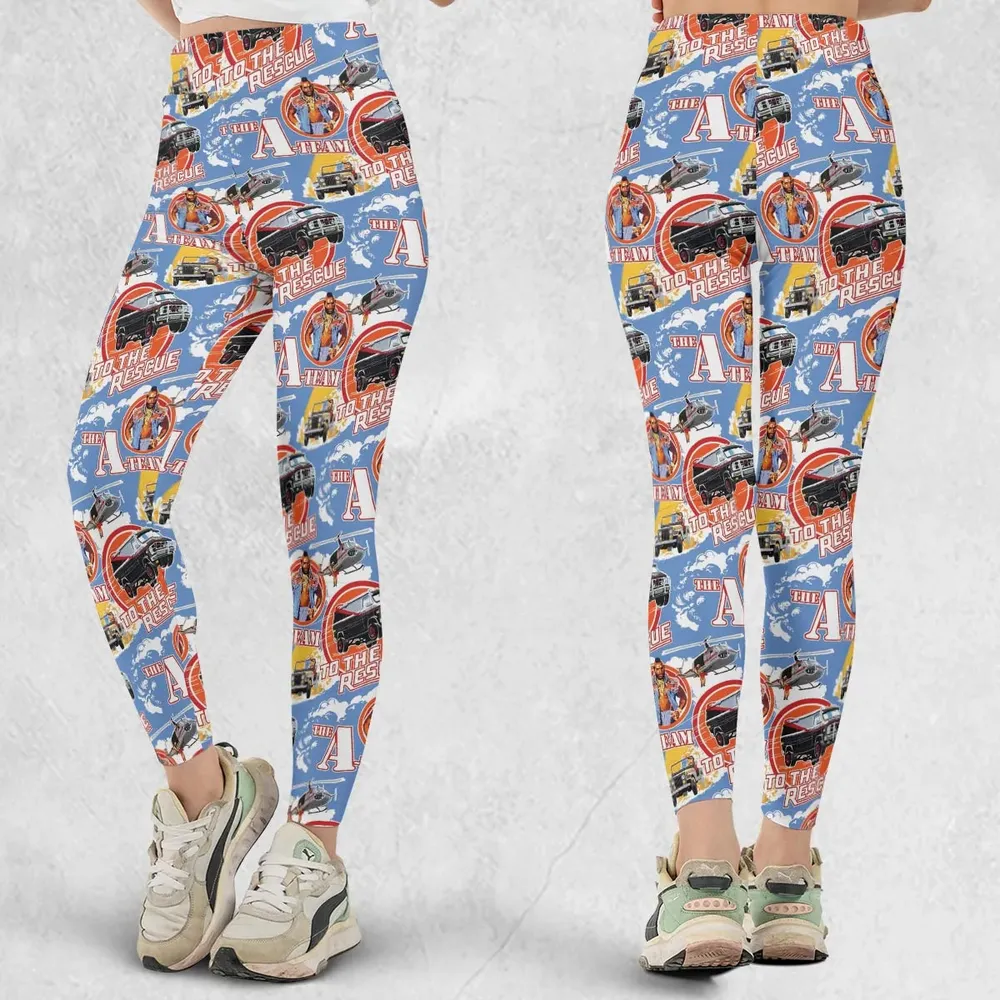 To The Rescue The A Team Pattern Legging - 1