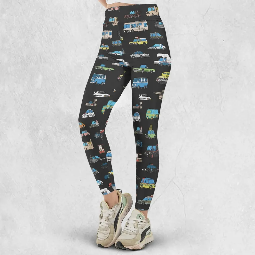 Movie Cars Pattern Legging - 2