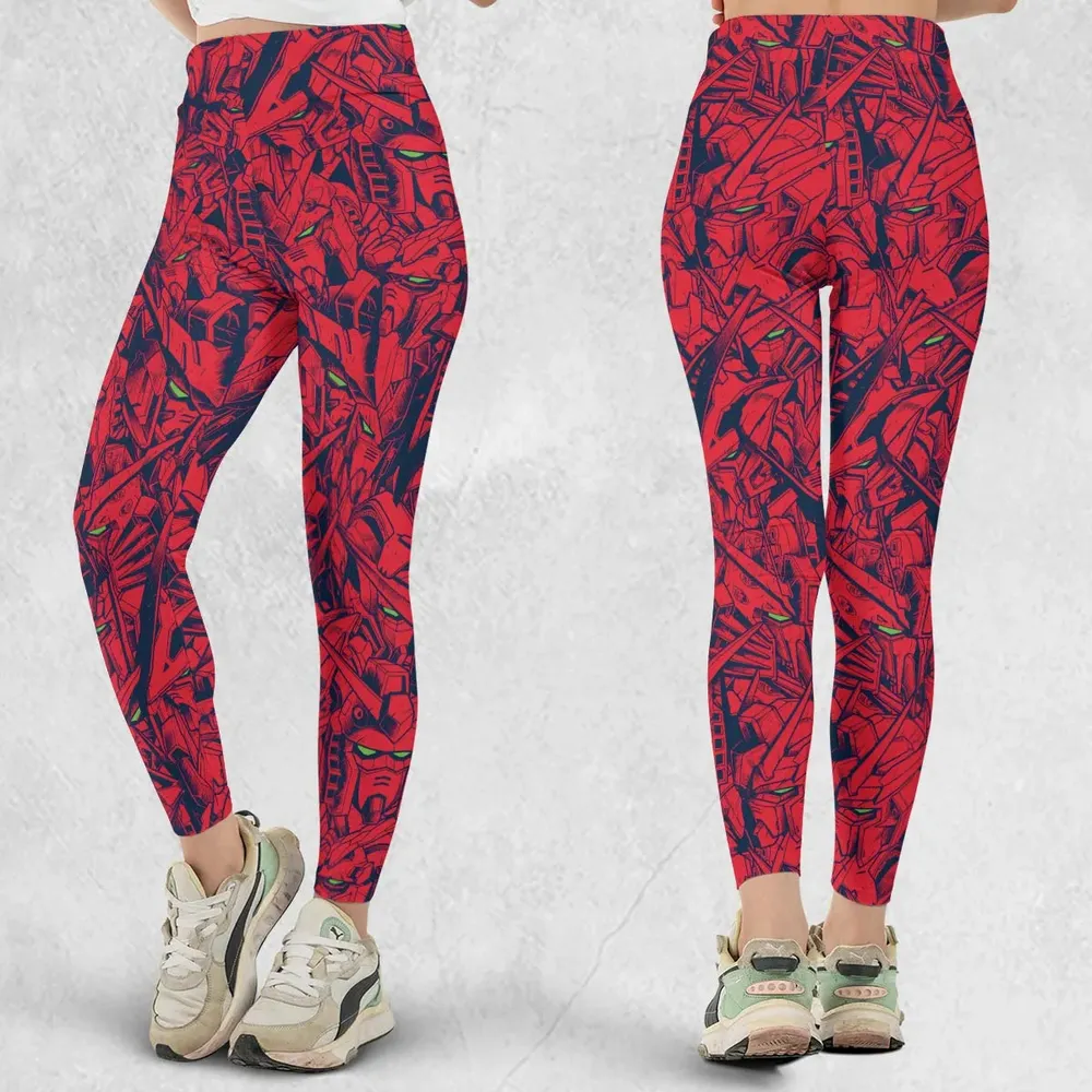 Gundam Camo Magenta Gundam Legging - 1