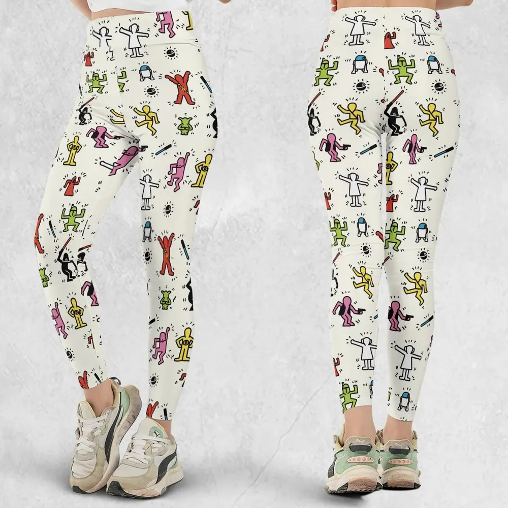 Pop Wars Star Wars Pop Art Pattern Legging - 1