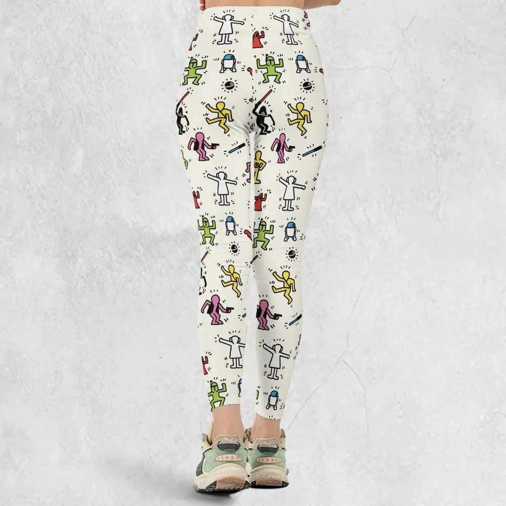 Pop Wars Star Wars Pop Art Pattern Legging - 3