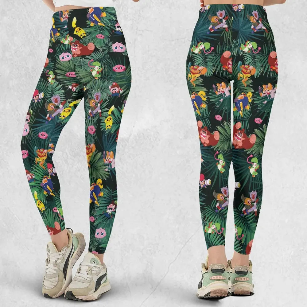 Video Game Characters Pattern Legging - 1