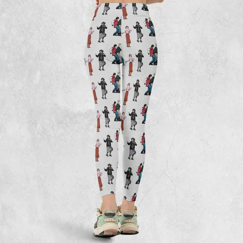 The Breakfast Club Characters Pattern Legging - 3