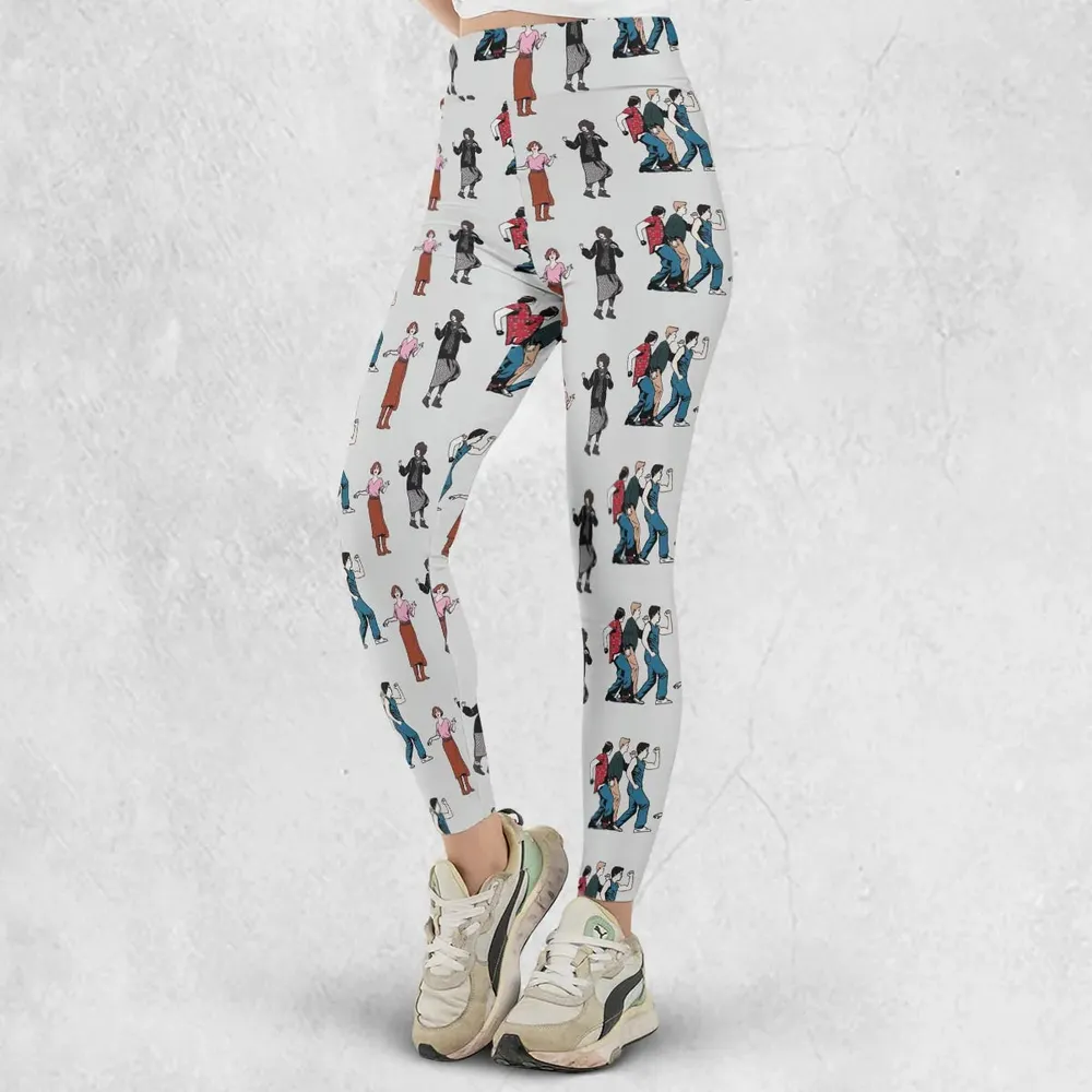 The Breakfast Club Characters Pattern Legging - 2